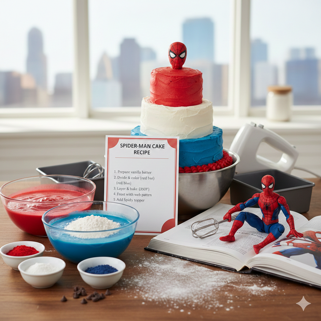 Spiderman Cake Recipe