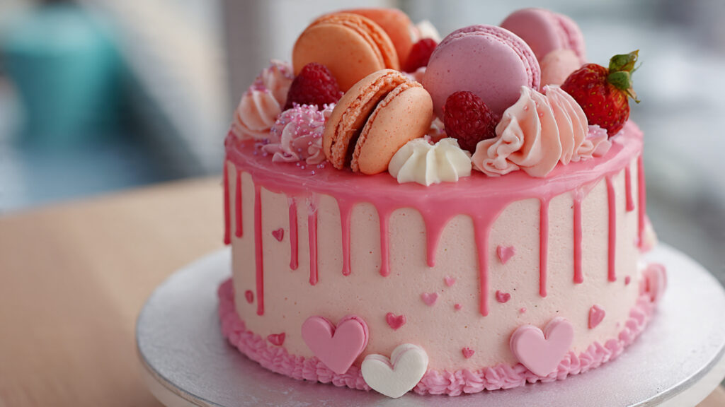 creat an attractive picture of cake decorating rec 2