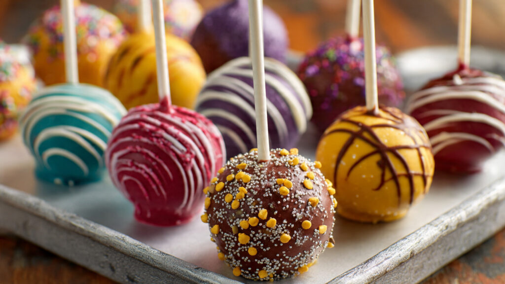 create an attractive photos of delicious cake pops 1