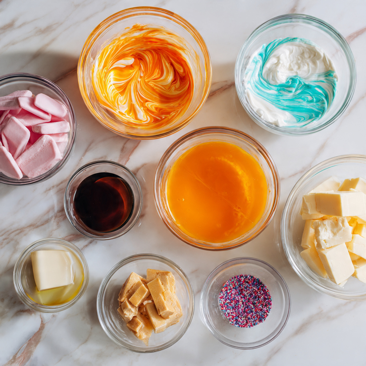 ingredients of halloween cake ideas recipe in glas