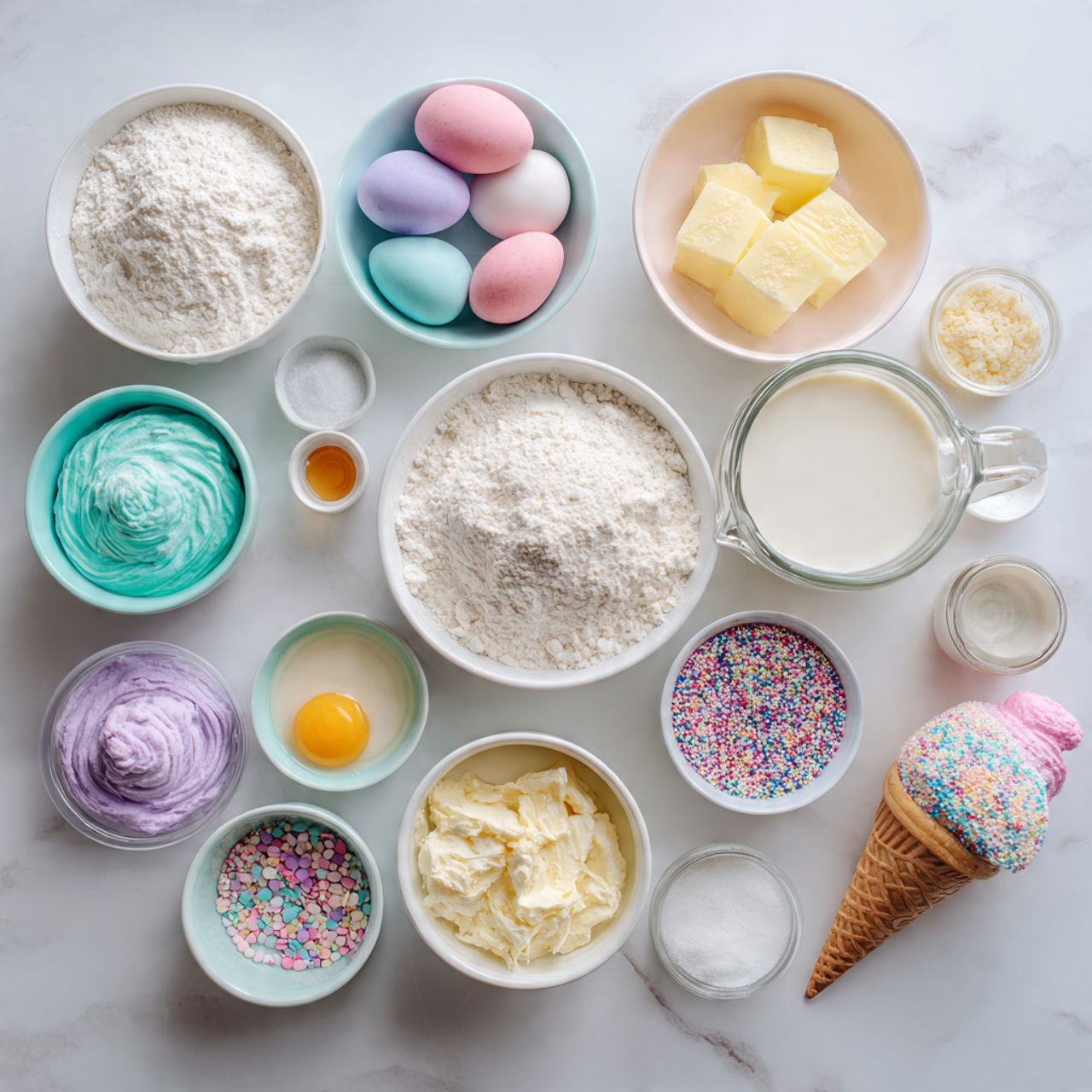 ingredient unicorn cake