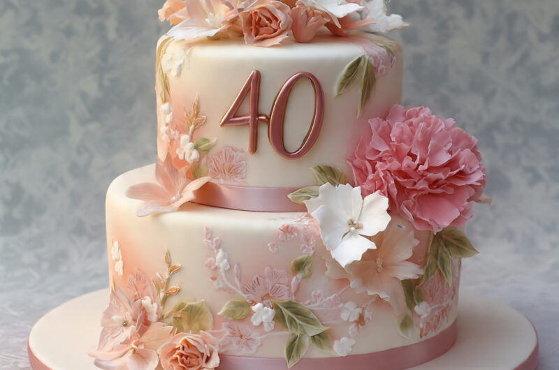 40th Birthday Cake For Women 3 40th Birthday Cake For Women
