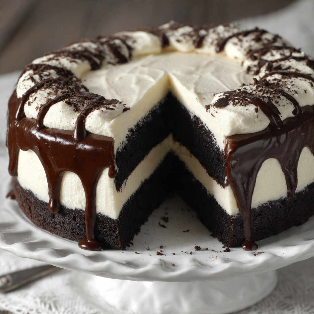 Black And White Cake