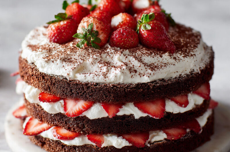 Chocolate Strawberry Cake