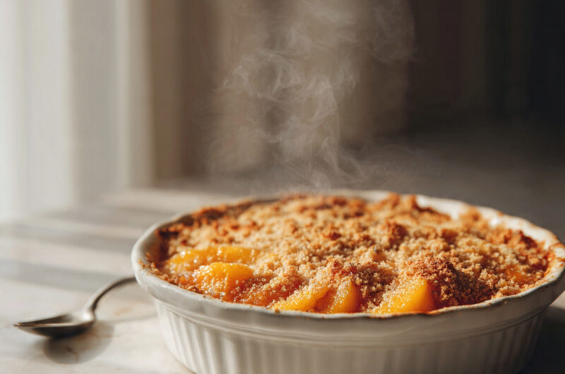 Peach Dump Cake