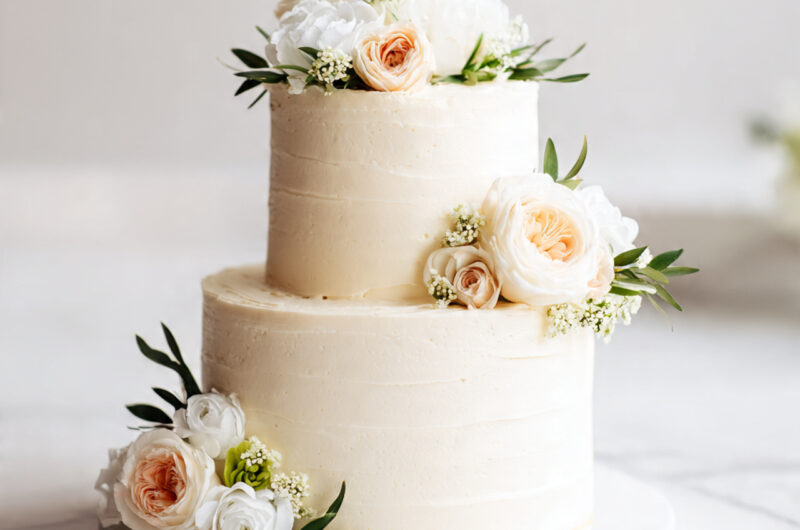 Two Tier Wedding Cake