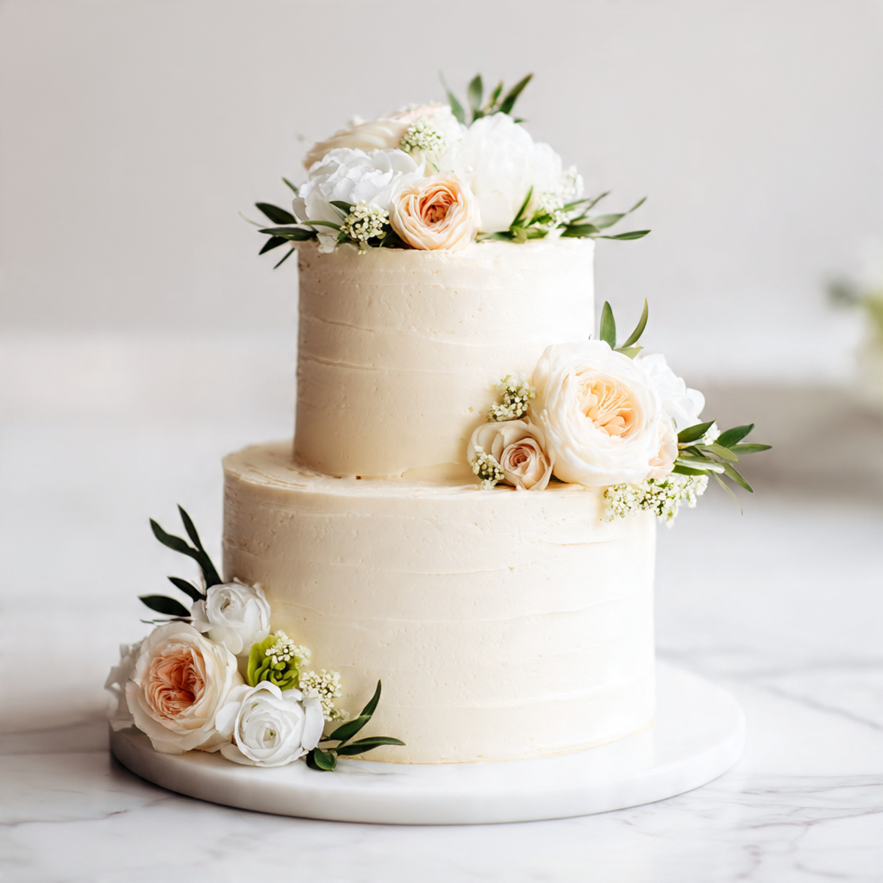 Two Tier Wedding Cake