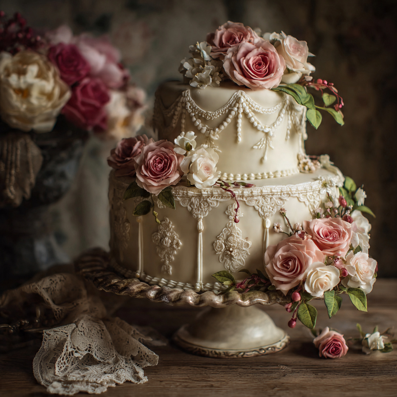 Vintage Wedding Cake