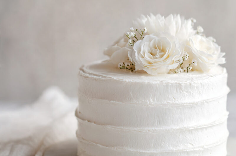 White Wedding Cake 3 White Wedding Cake