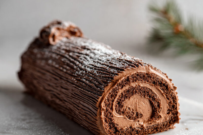 Yule Log Cake 3 Yule Log Cake