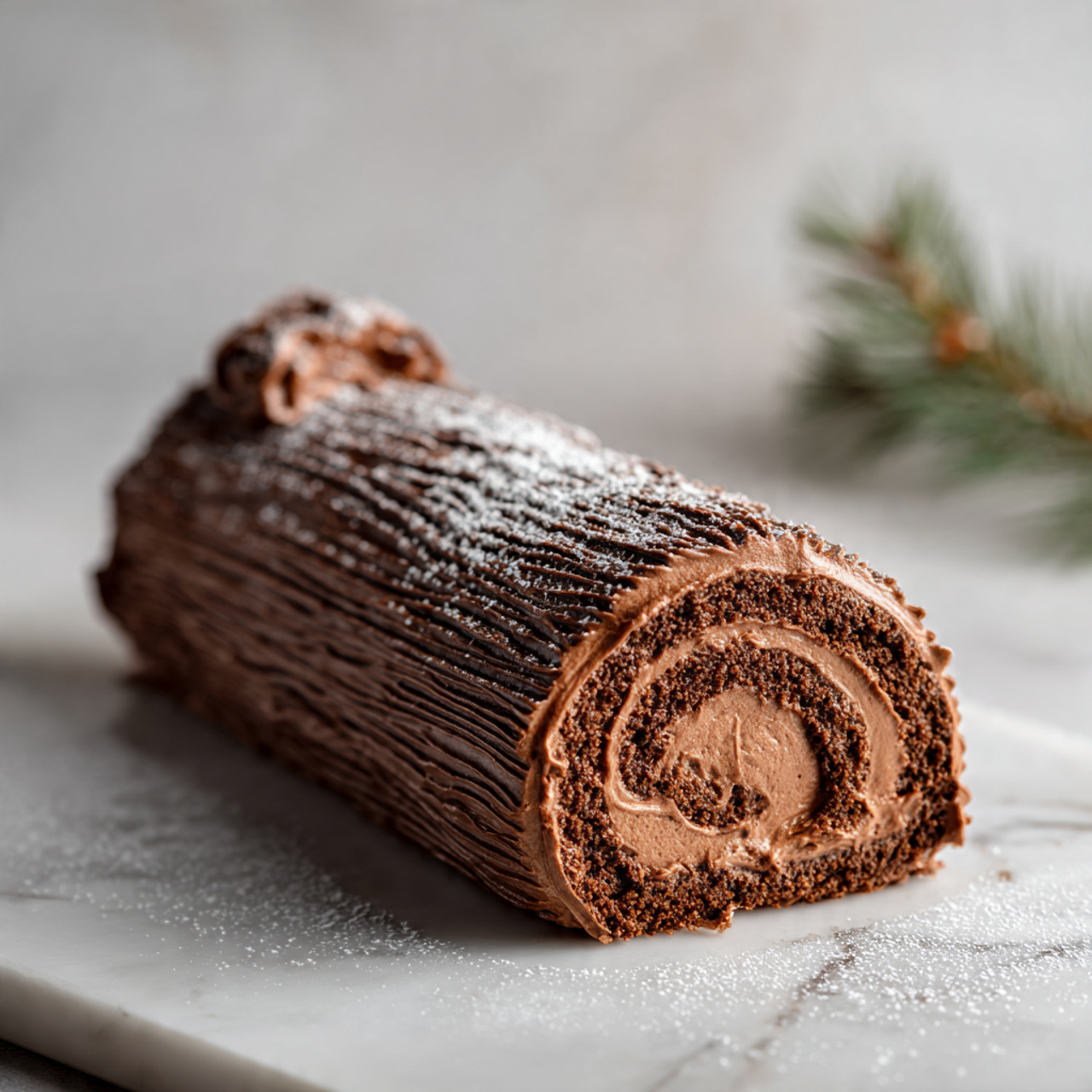 Yule Log Cake