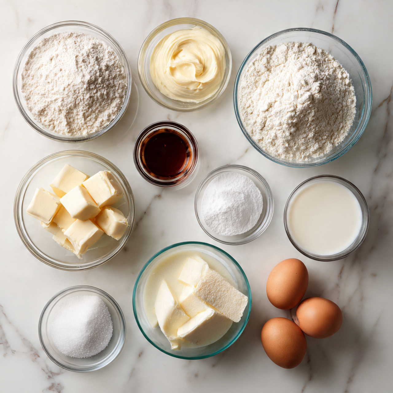 Homemade Cake 2 all ingredients for a homemade cake neatly arrange 1