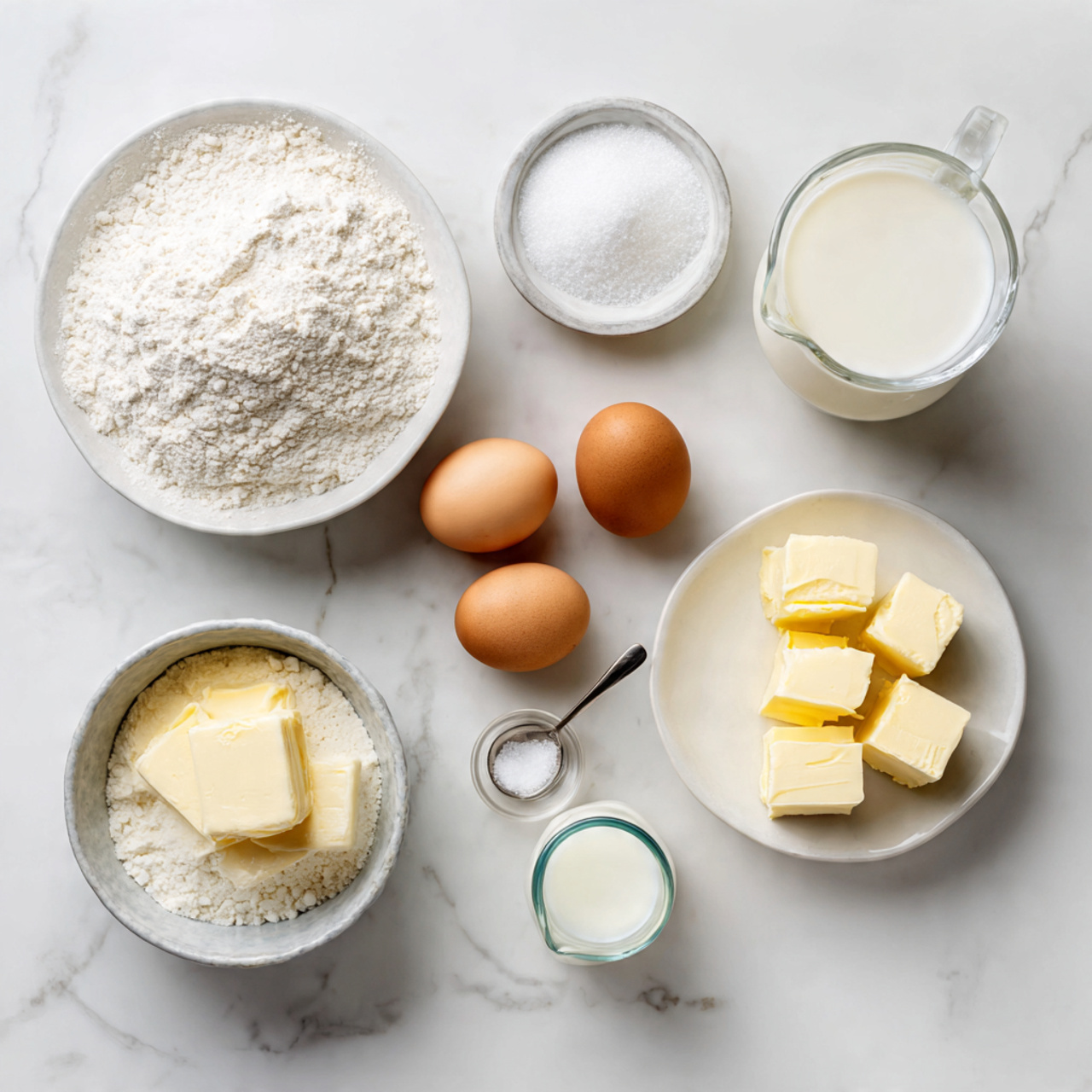 Half Birthday Cake 2 all ingredients for a simple homemade vanilla cake
