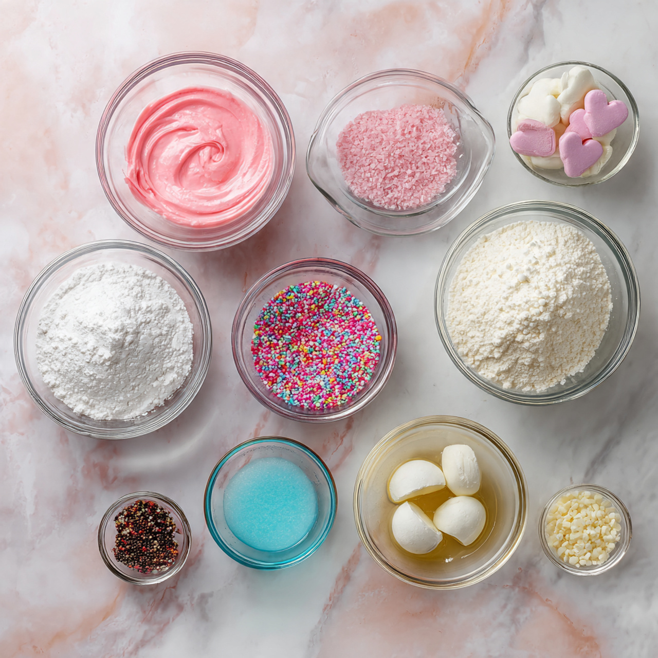 Cake Designs For Boy 2 ingredients of cake designs for boy in glass bowls