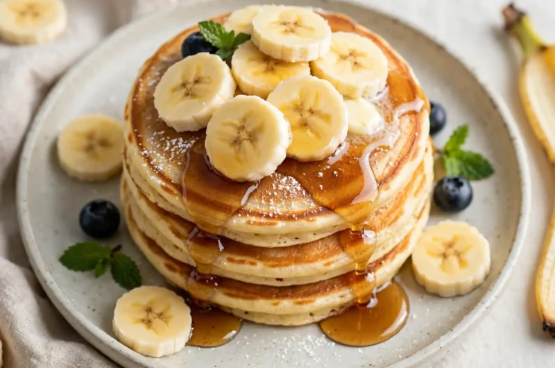 Fluffy Banana Pancakes
