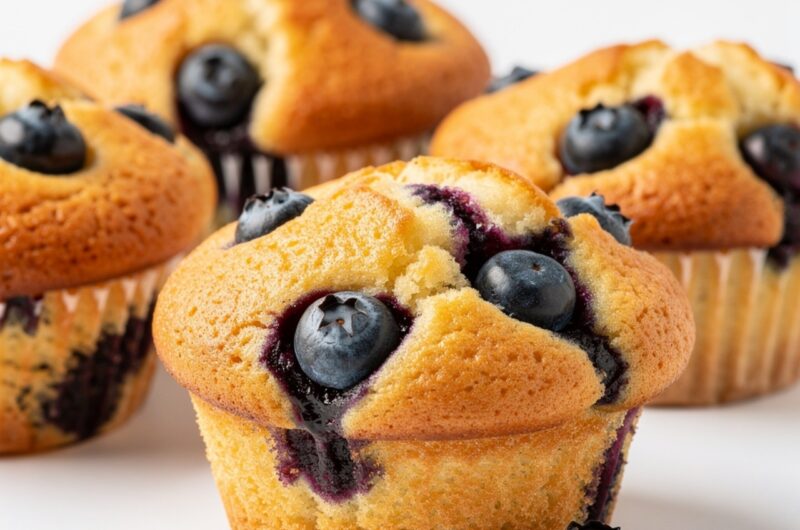 Fluffy Homemade Blueberry Muffins Bursting With Juicy Berry Flavor 3 Fluffy Homemade Blueberry Muffins