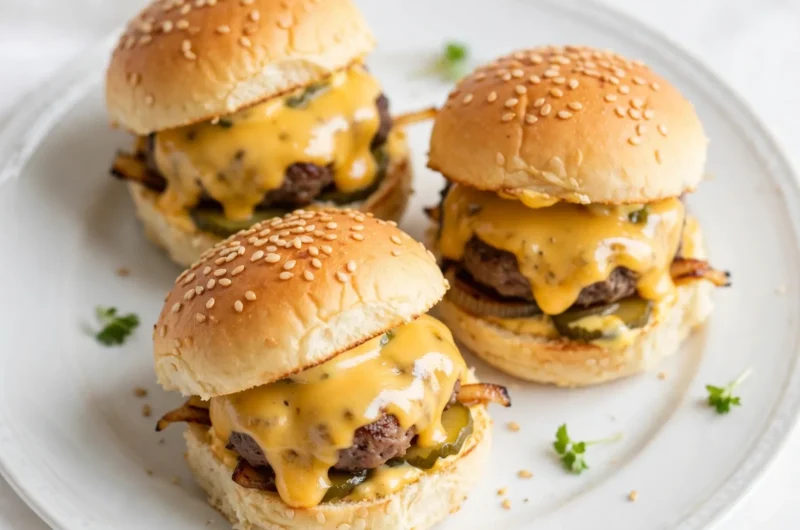 Juicy, Crowd-Pleasing Cheeseburger Sliders Everyone Will Devour 3 Juicy Cheeseburger Sliders