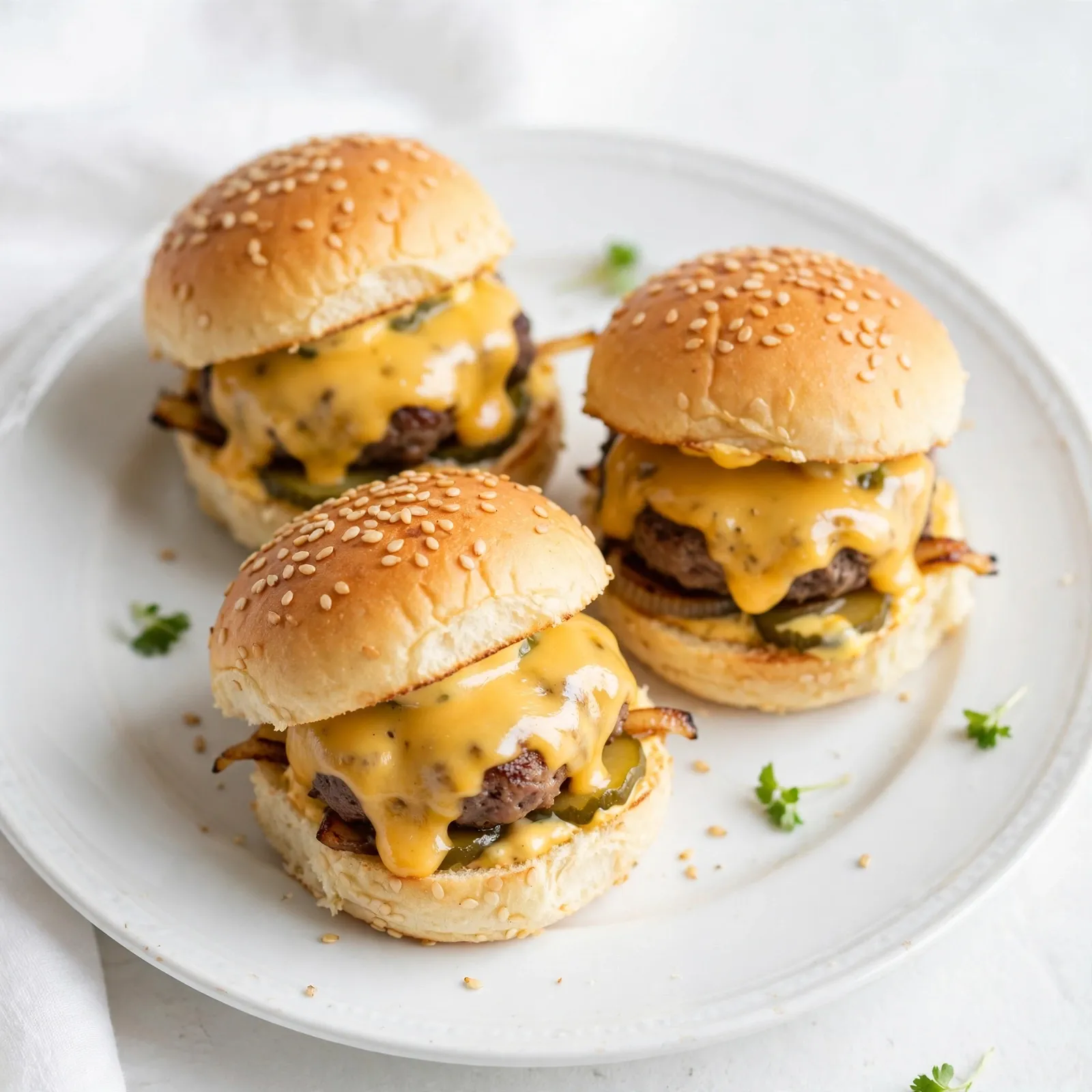 Juicy, Crowd-Pleasing Cheeseburger Sliders Everyone Will Devour 4 Cheeseburger Sliders