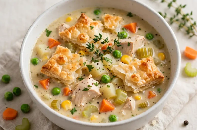 The Coziest Chicken Pot Pie Soup Your Family Will Request Every Winter 3 Creamy Chicken Pot Pie Soup