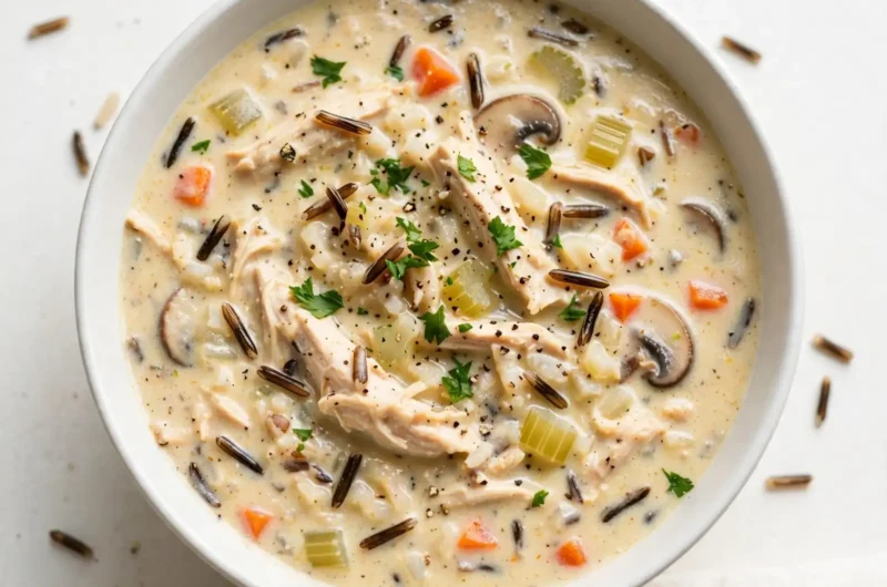 The Creamiest Chicken Wild Rice Soup That Feels Like a Warm Hug in a Bowl 3 Creamy Chicken Wild Rice Soup