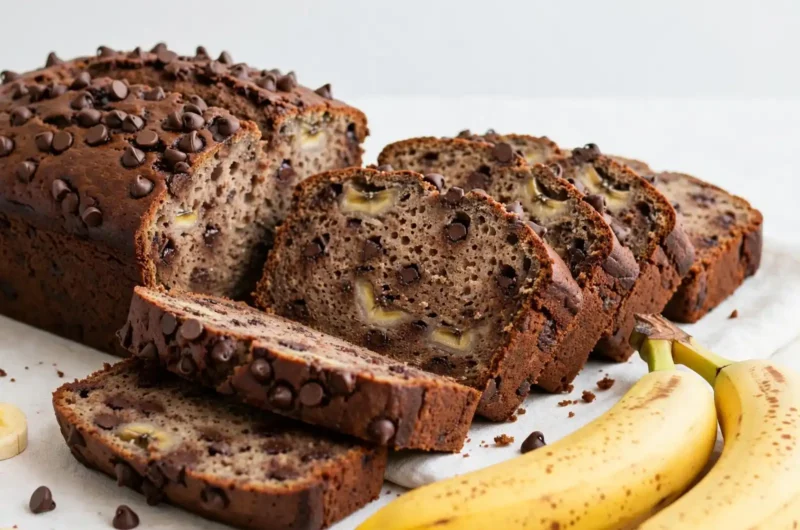 The Fudgiest Chocolate Banana Bread That Disappears Before It Cools 3 Fudgy Chocolate Banana Bread