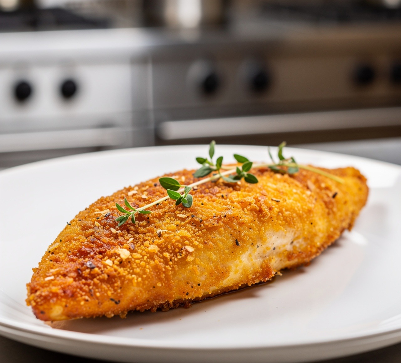 Crispy Parmesan Crusted Chicken Breast