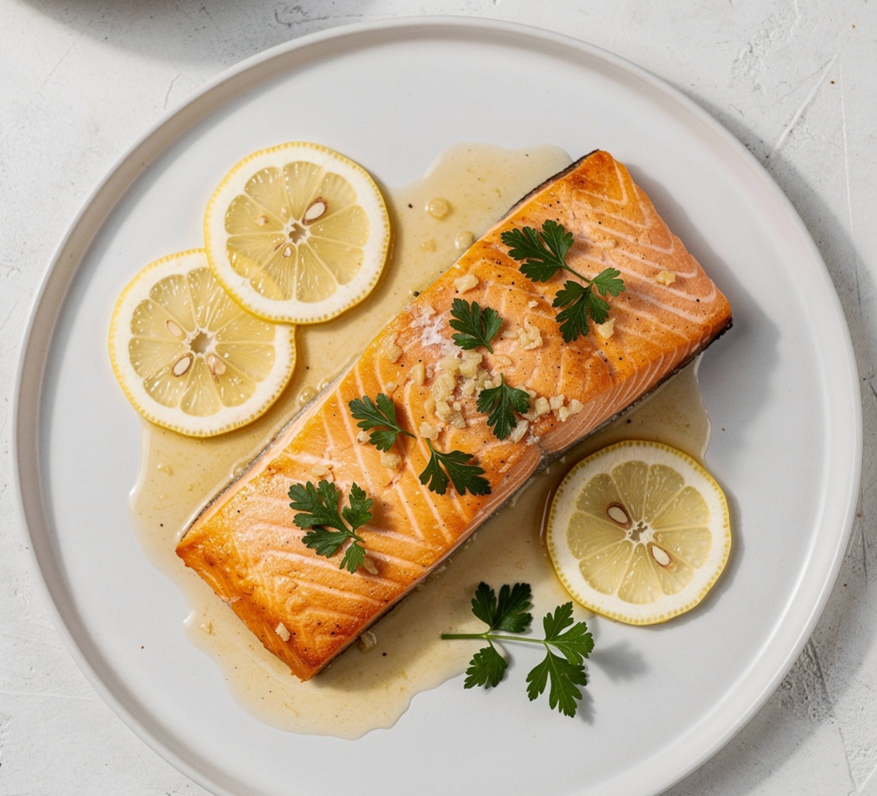 Garlic Butter Baked Salmon