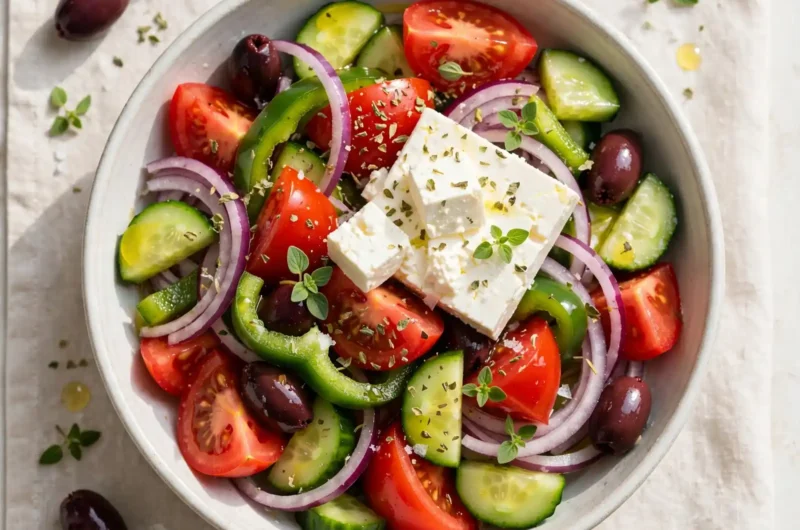 Fresh, Vibrant Greek Salad That Tastes Like a Summer Escape 3 The Most Vibrant Greek Salad