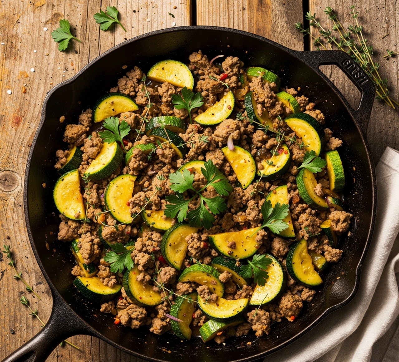 12 Irresistible Zucchini Recipes That'll Make You Actually Look Forward to Eating Your Vegetables 11 Ground Turkey and Zucchini Skillet