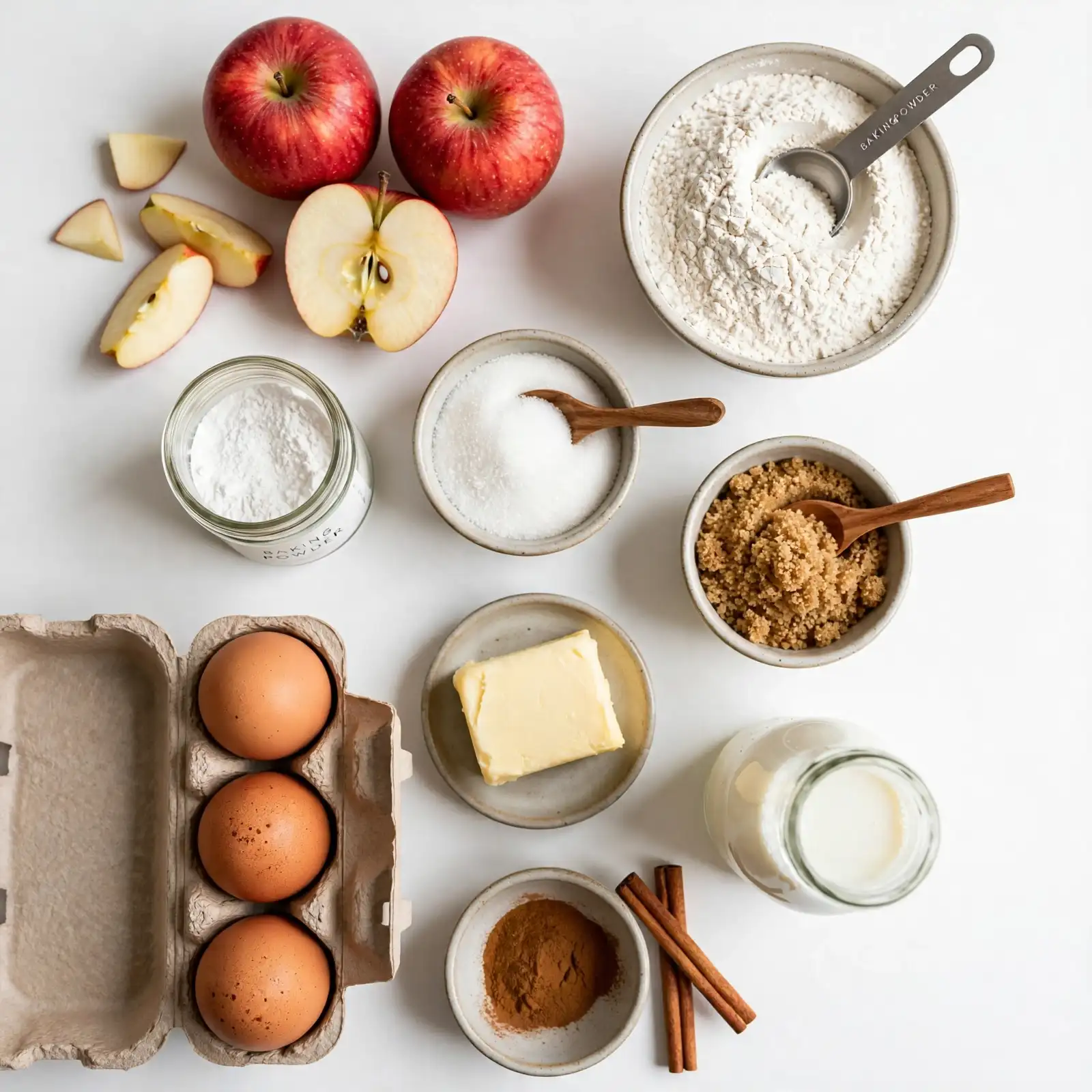 Ingredients of Apple Muffins