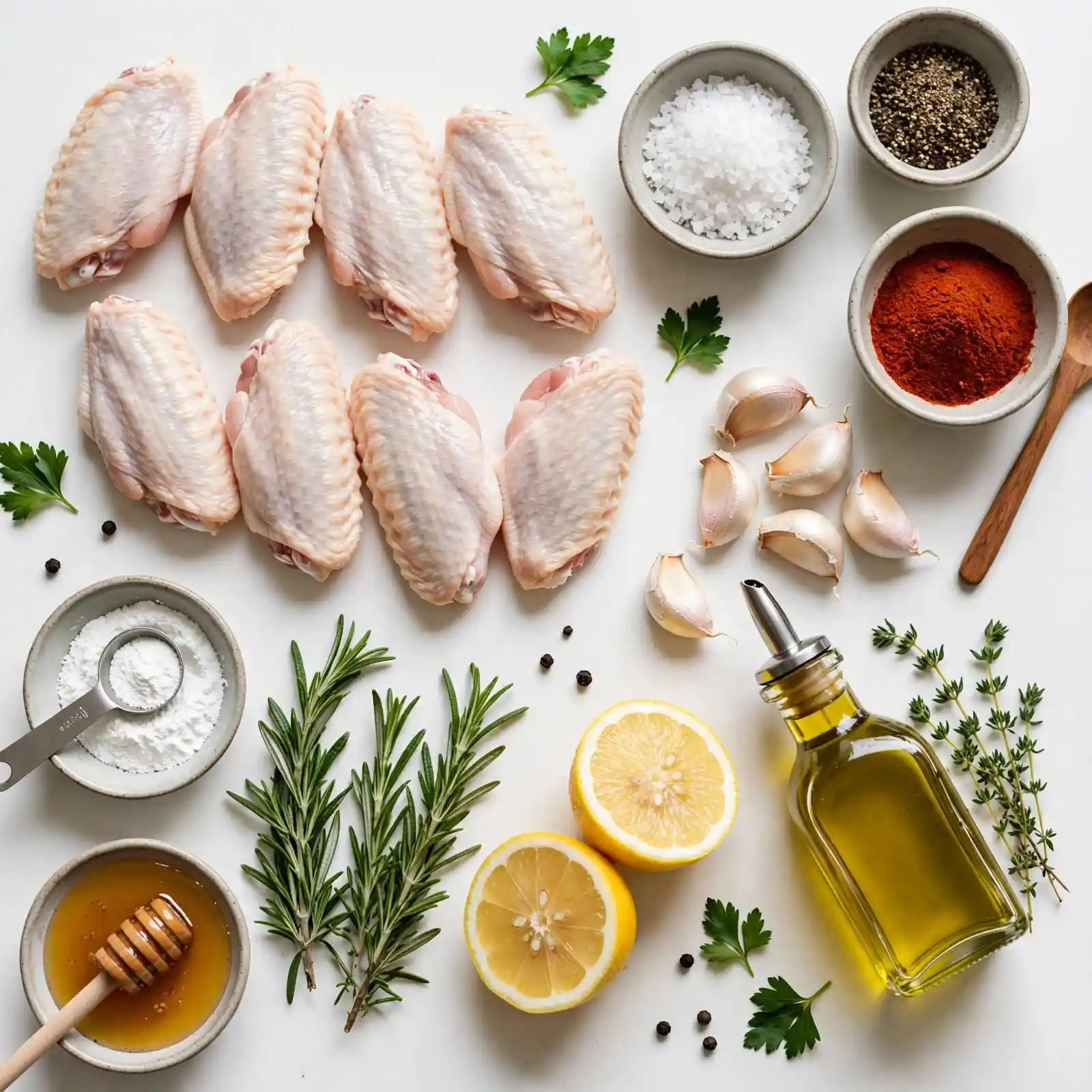 Ingredients of Baked Chicken Wings