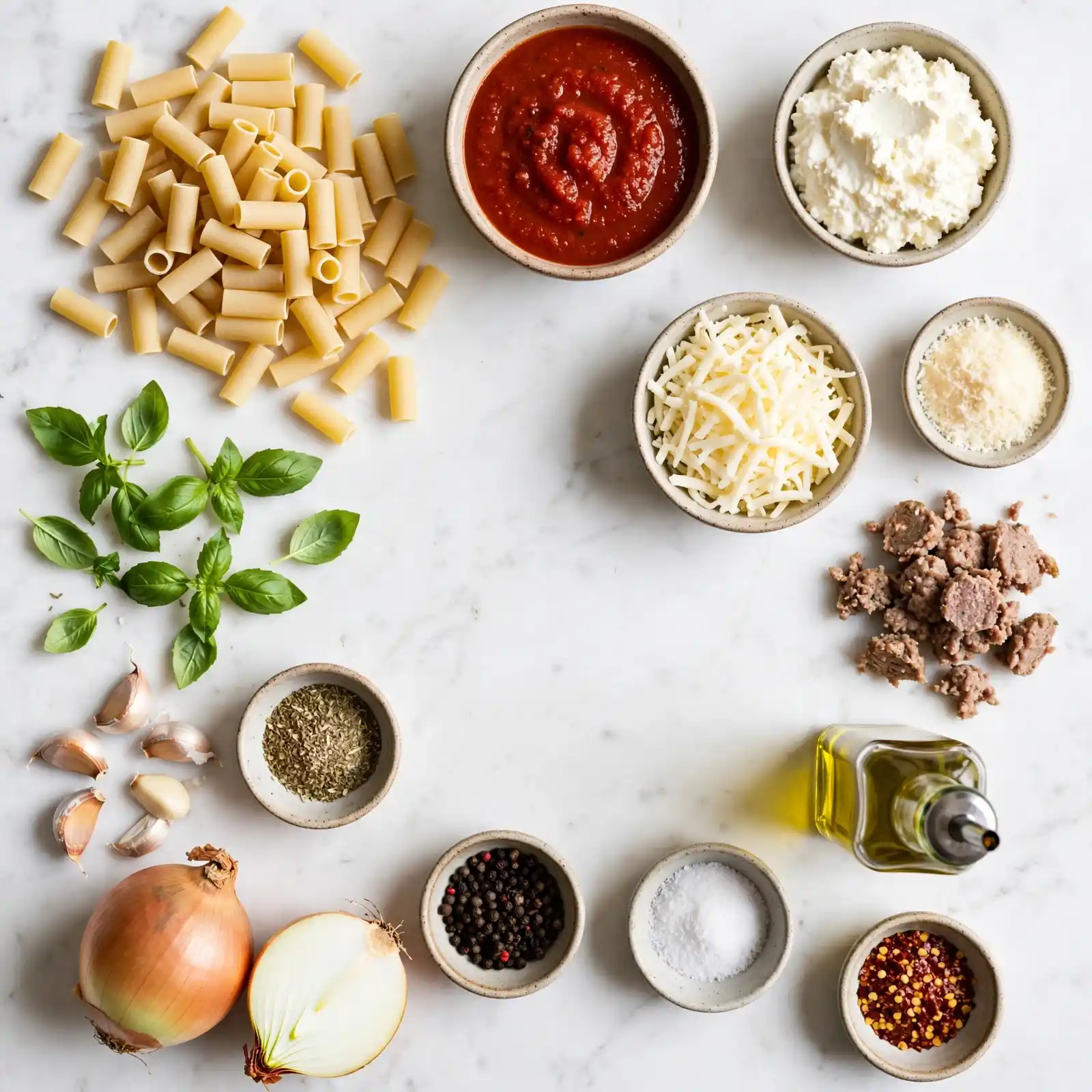 The Coziest Baked Ziti That'll Become Your Family's Most-Requested Dinner 2 Ingredients of Baked Ziti