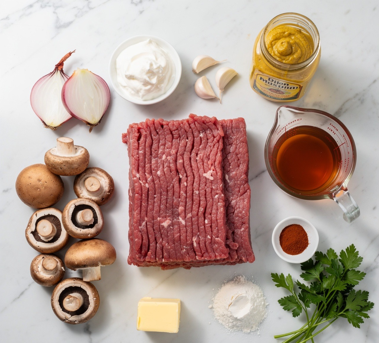 The Richest, Creamiest Beef Stroganoff That Feels Like a Warm Hug 2 Ingredients of Beef Stroganoff