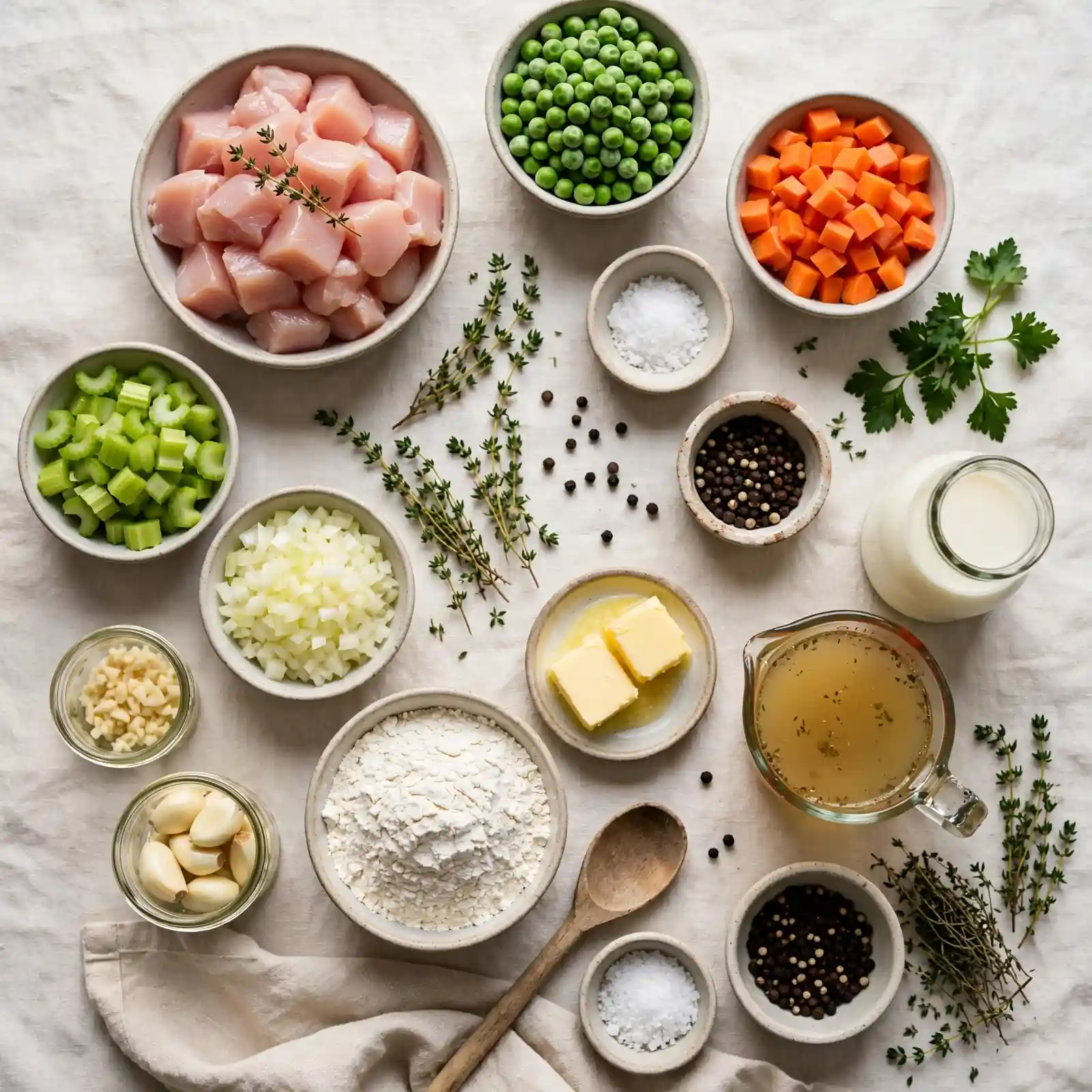 The Coziest Chicken Pot Pie Casserole Your Family Will Request Every Winter 2 Ingredients of Chicken Pot Pie Casserole