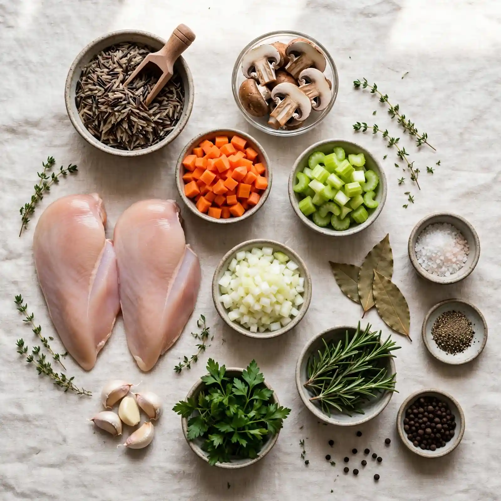 The Creamiest Chicken Wild Rice Soup That Feels Like a Warm Hug in a Bowl 2 Ingredients of Chicken Wild Rice Soup