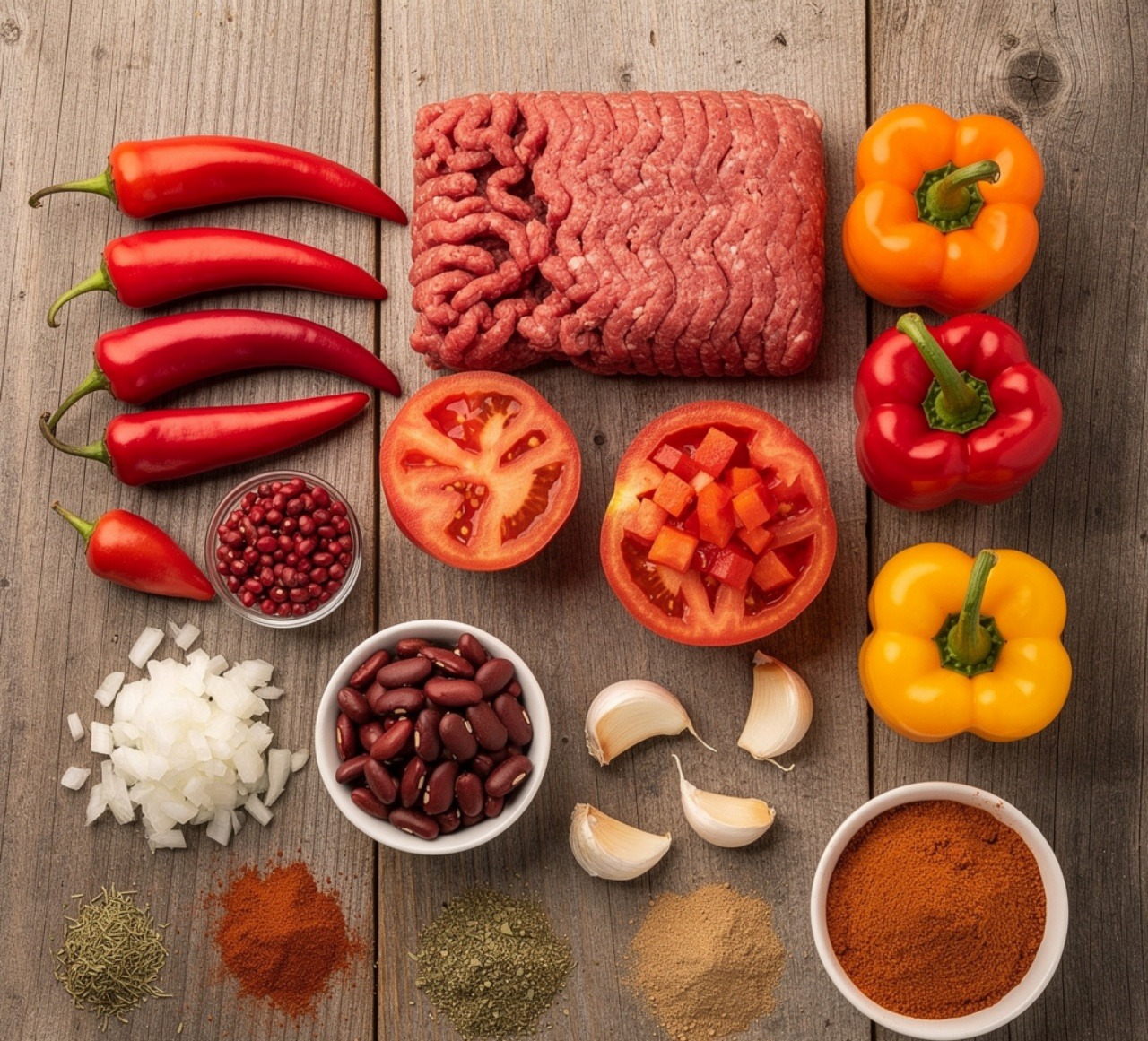The Heartiest Homemade Chili Recipe Your Whole Table Will Love 2 Ingredients of Chili Recipe