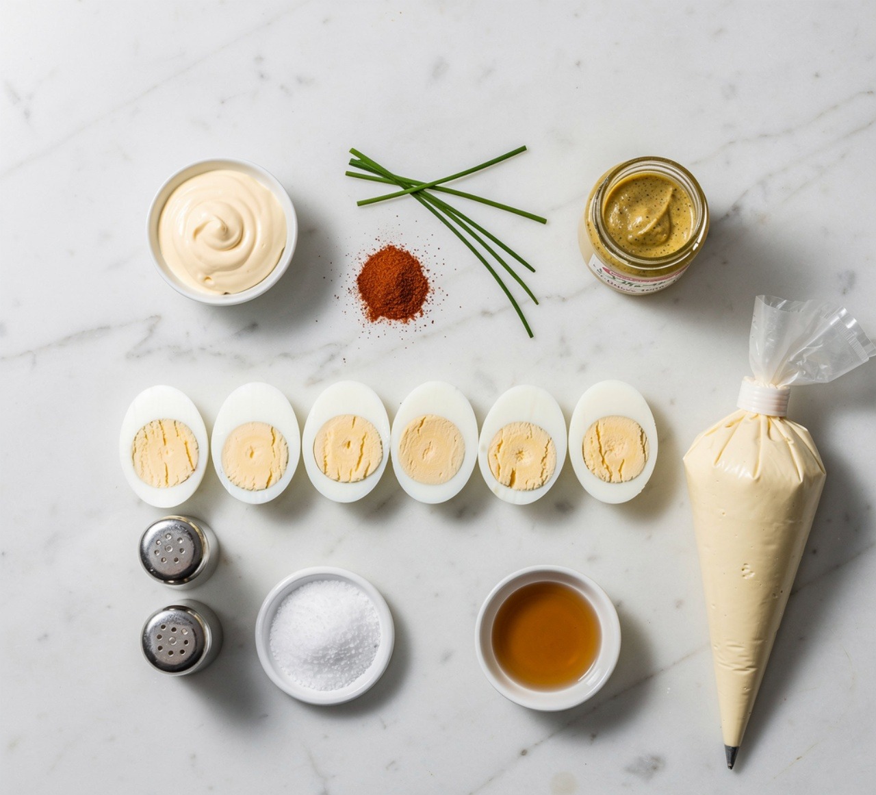 The Creamiest Deviled Eggs That Disappear Every Single Time 2 Ingredients of Deviled Eggs