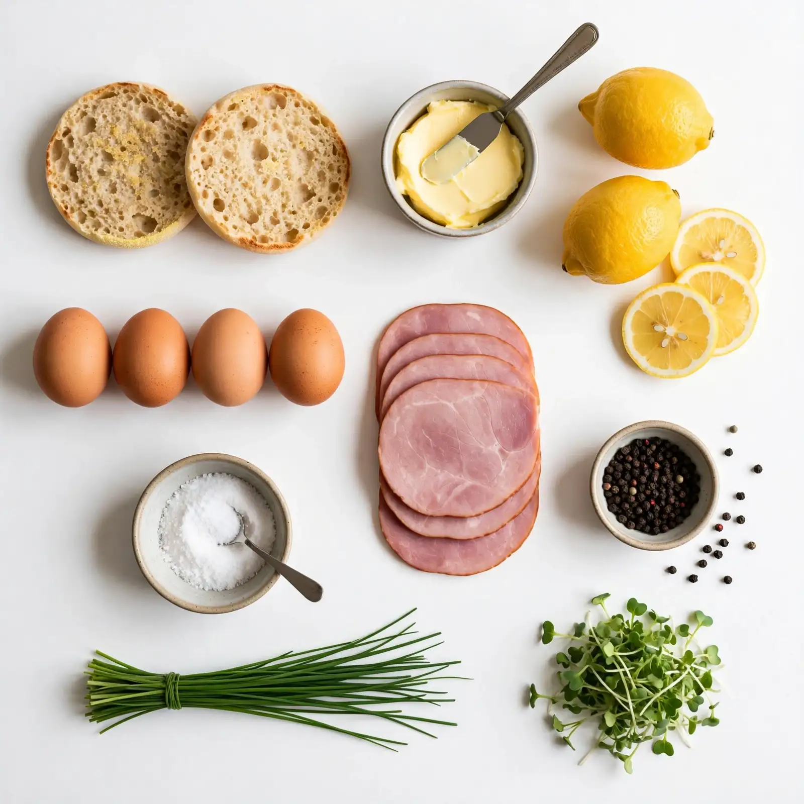 The Most Luxurious Eggs Benedict Recipe for a Show-Stopping Brunch at Home 2 Ingredients of Eggs Benedict Recipe