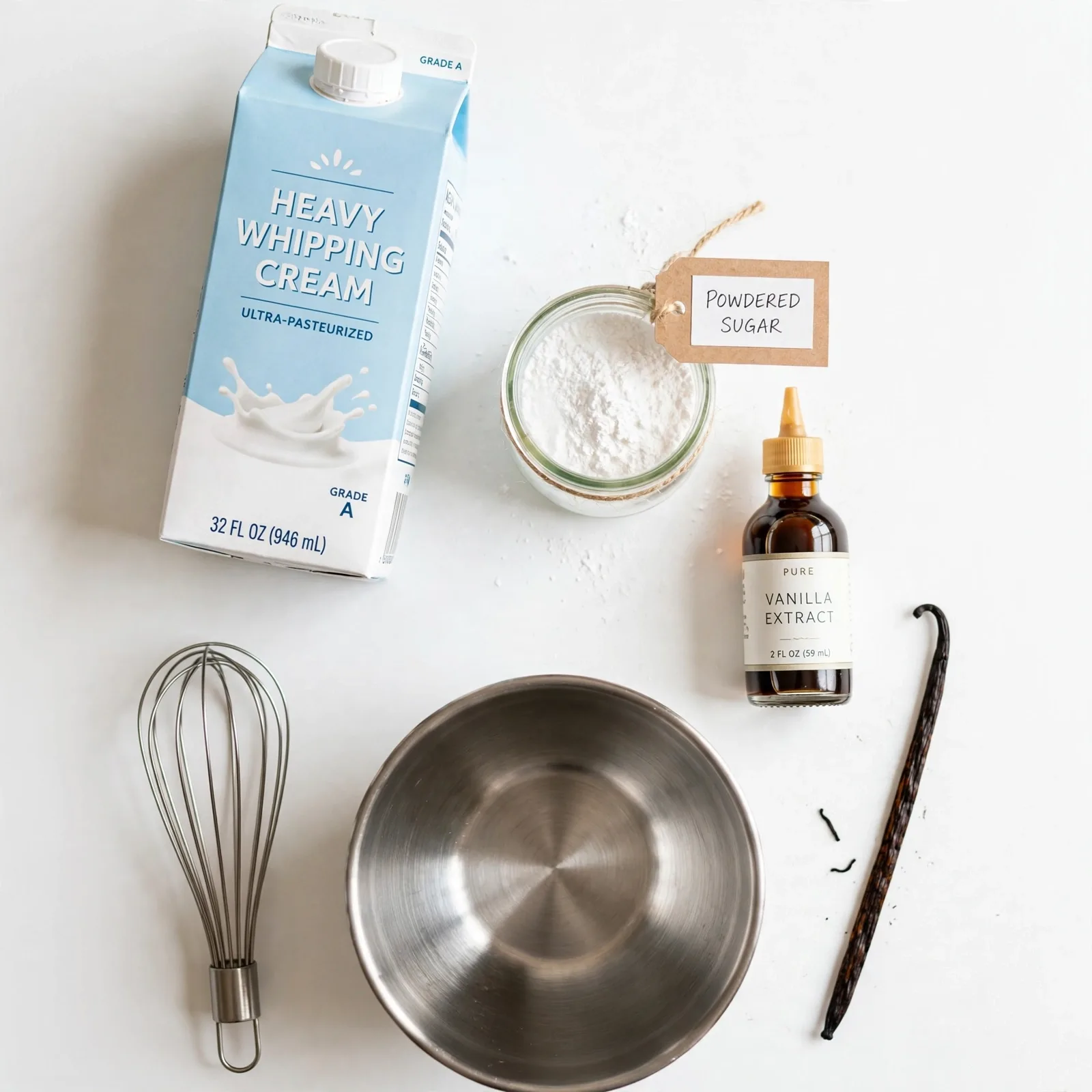 Silky, Irresistible Homemade Whipped Cream That Belongs on Every Dessert 2 Ingredients of Homemade Whipped Cream