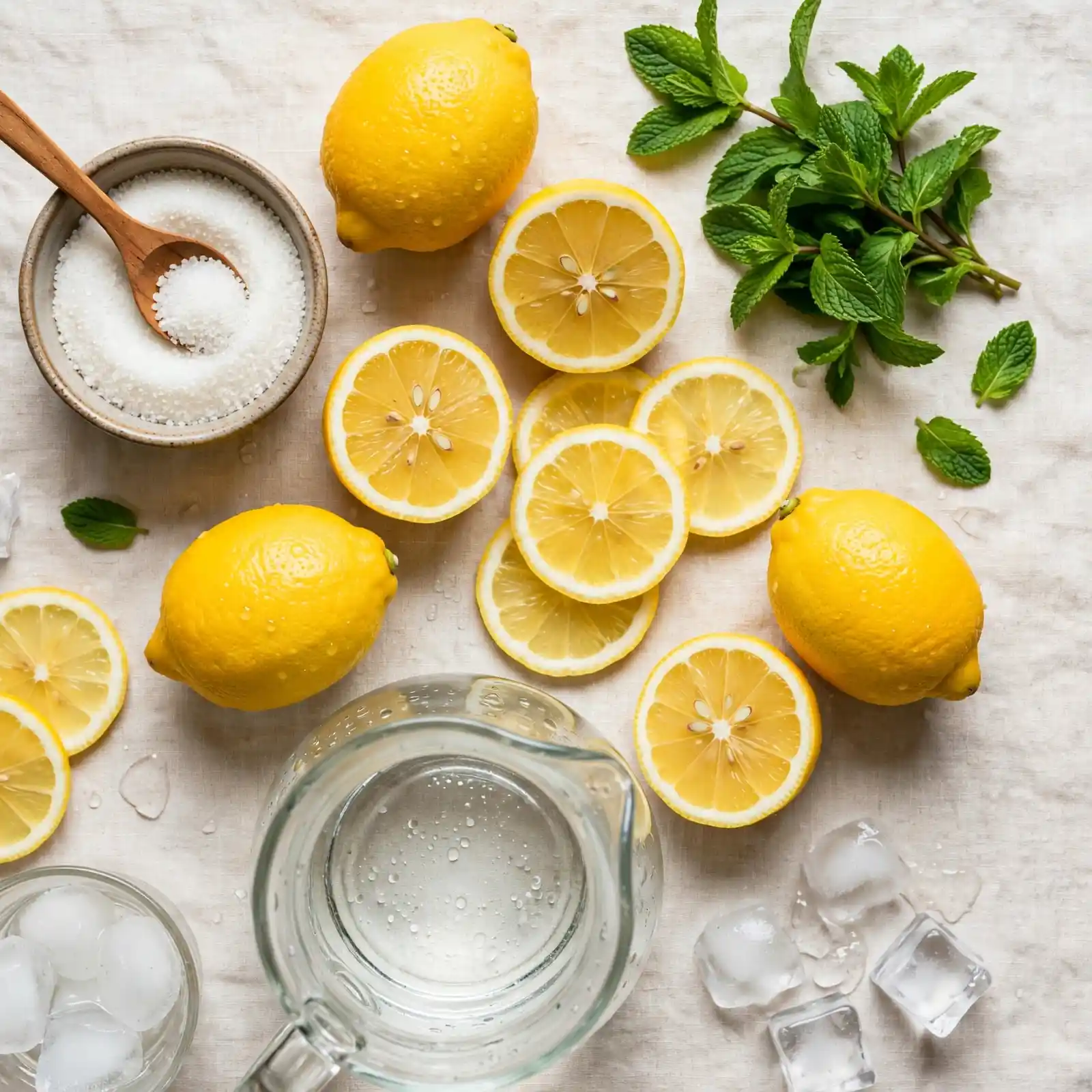 Ingredients of Lemonade Recipe
