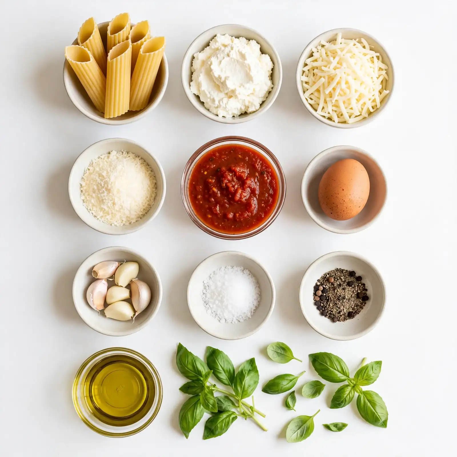 Ingredients of Manicotti Recipe
