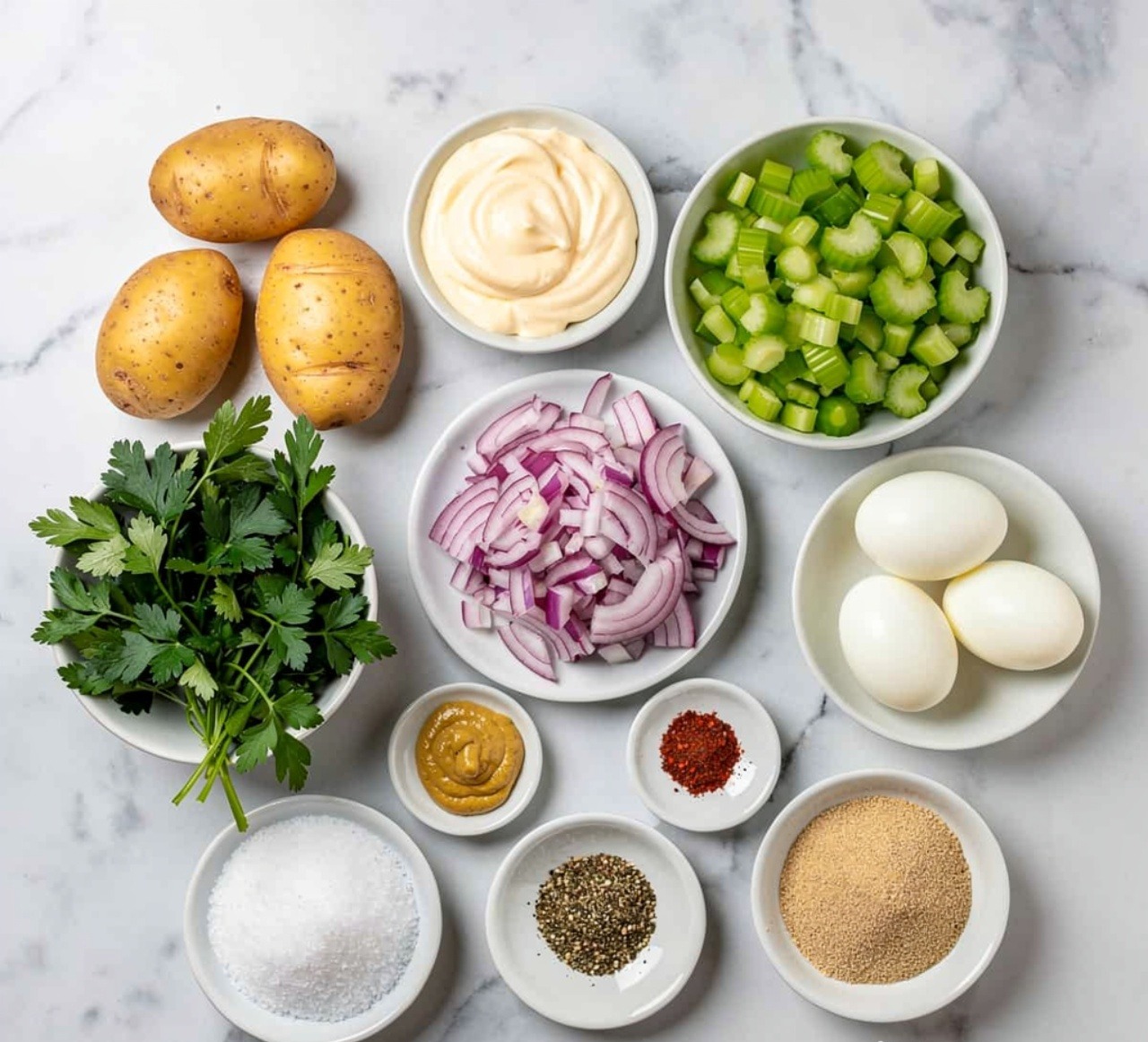 The Creamiest Classic Potato Salad Everyone at the Cookout Will Rave About 2 Ingredients of Potato Salad