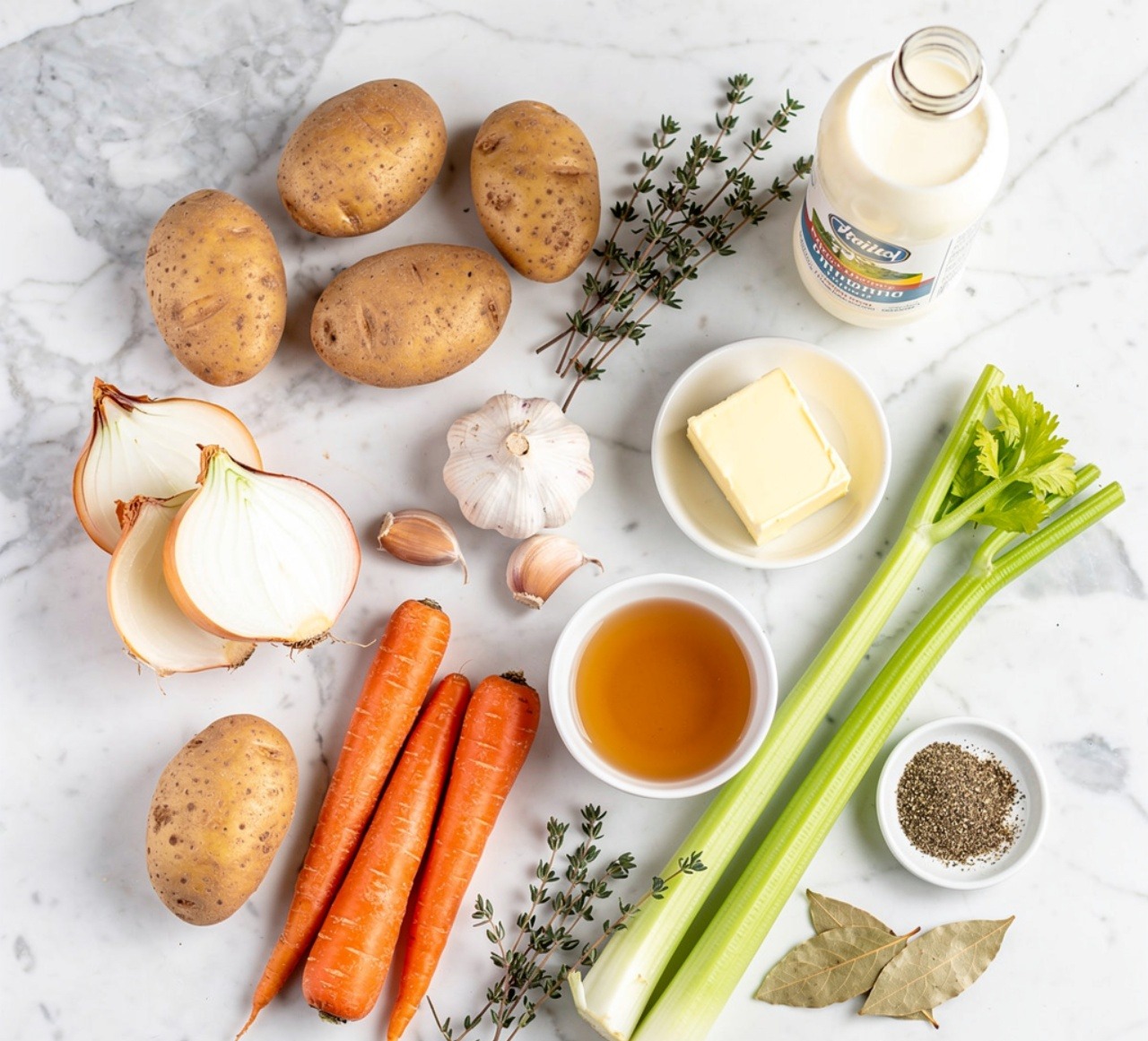 The Most Creamiest Homemade Potato Soup Your Whole Family Will Love 2 Ingredients of Potato Soup