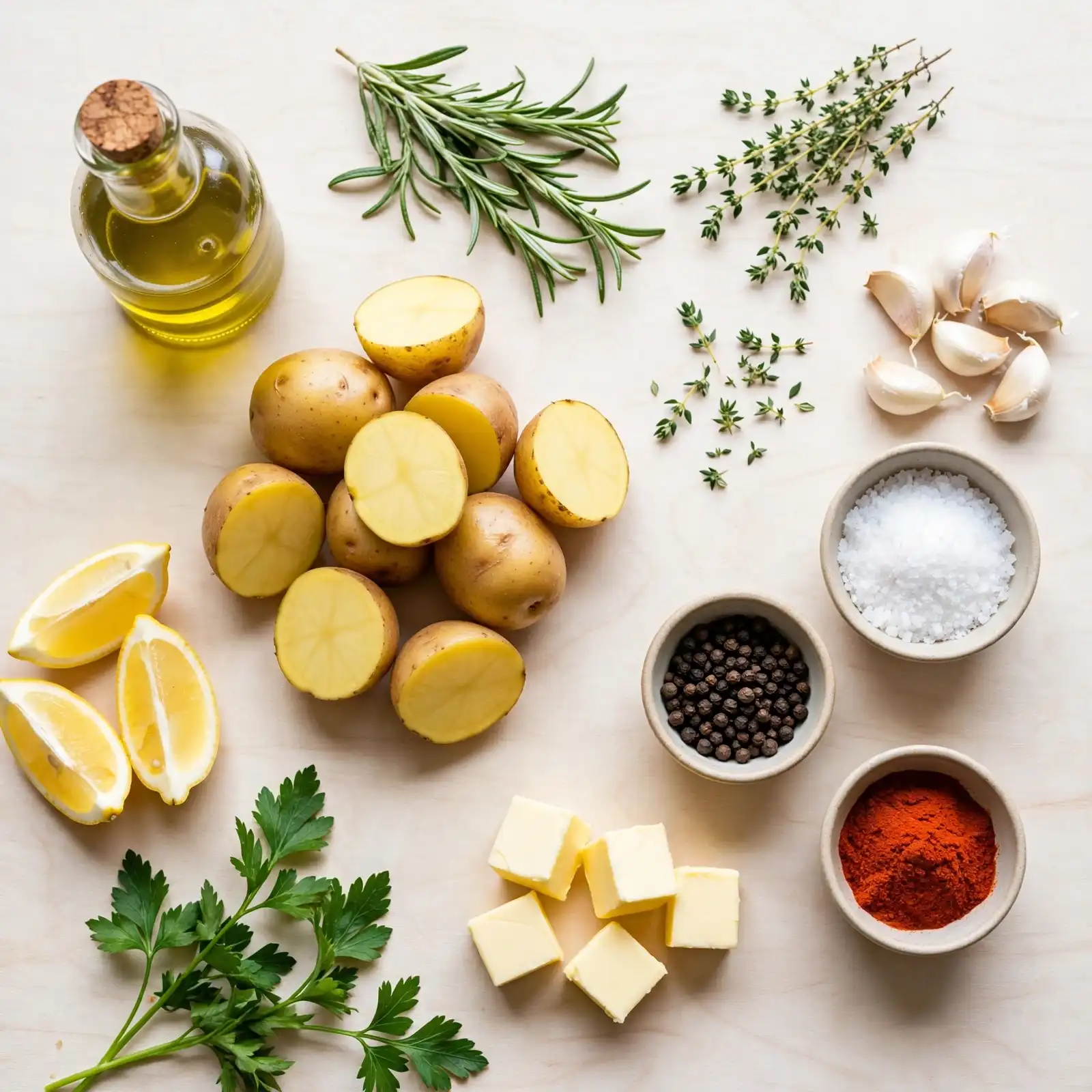 The Crispiest Garlic Herb Roasted Potatoes Your Whole Table Will Fight Over 2 Ingredients of Roasted Potatoes