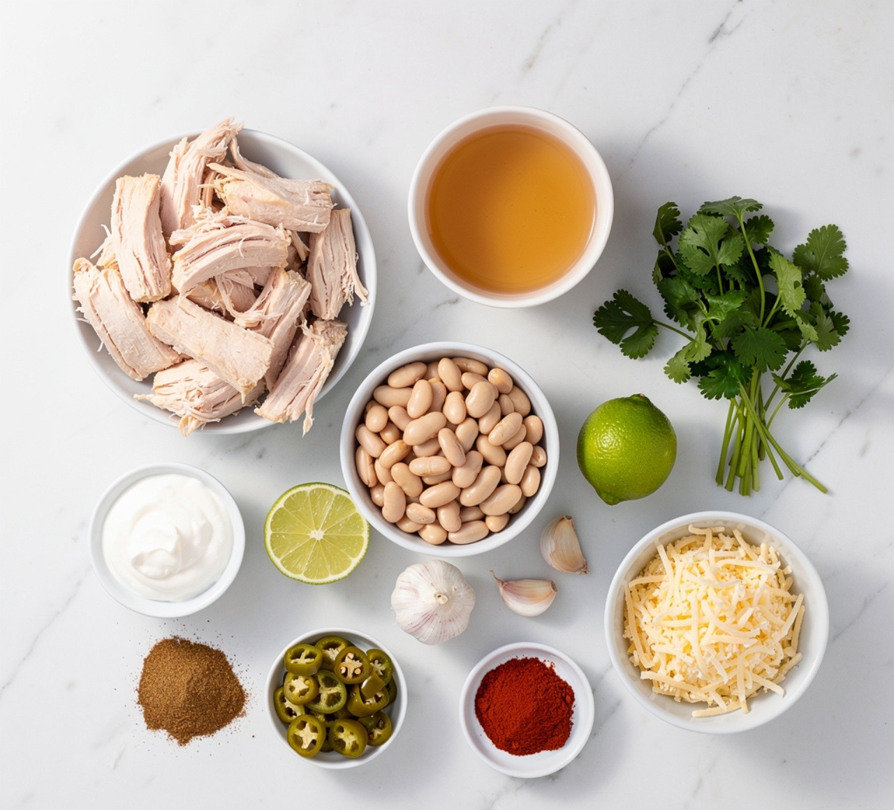 Ingredients of White Chicken Chili