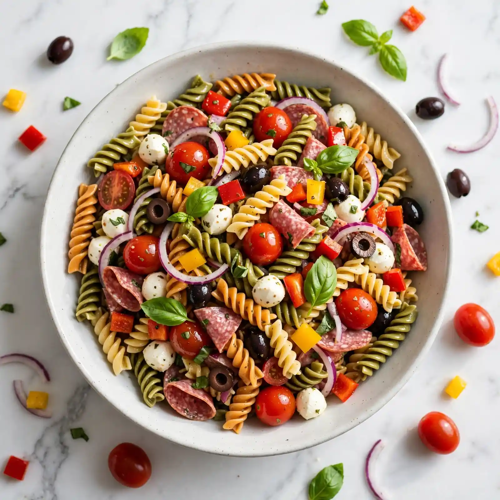 The Zestiest Italian Pasta Salad That Disappears at Every Potluck 3 Italian Pasta Salad