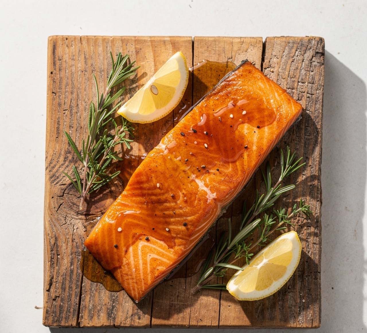 Maple Glazed Cedar Plank Salmon