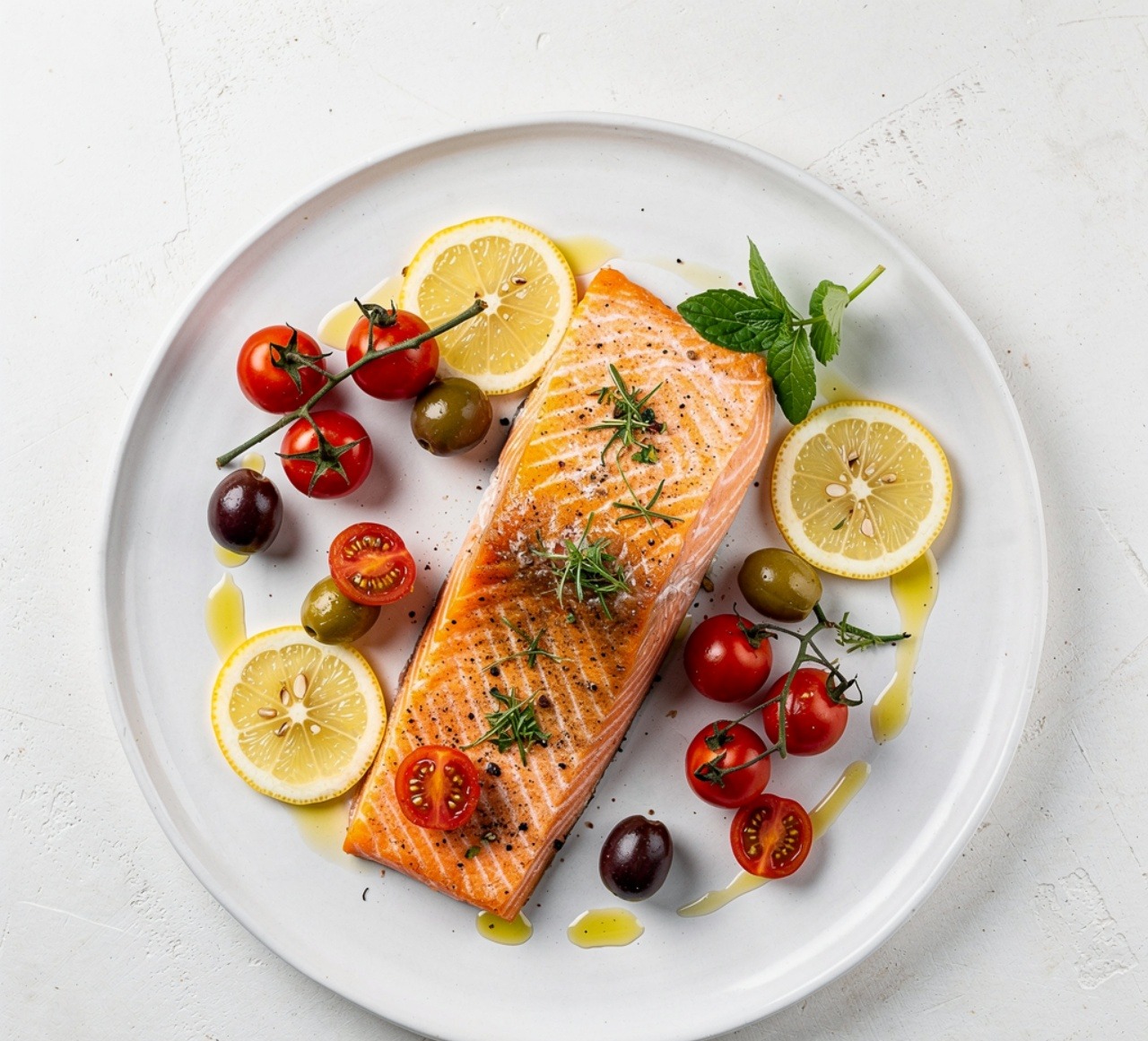Mediterranean Baked Salmon