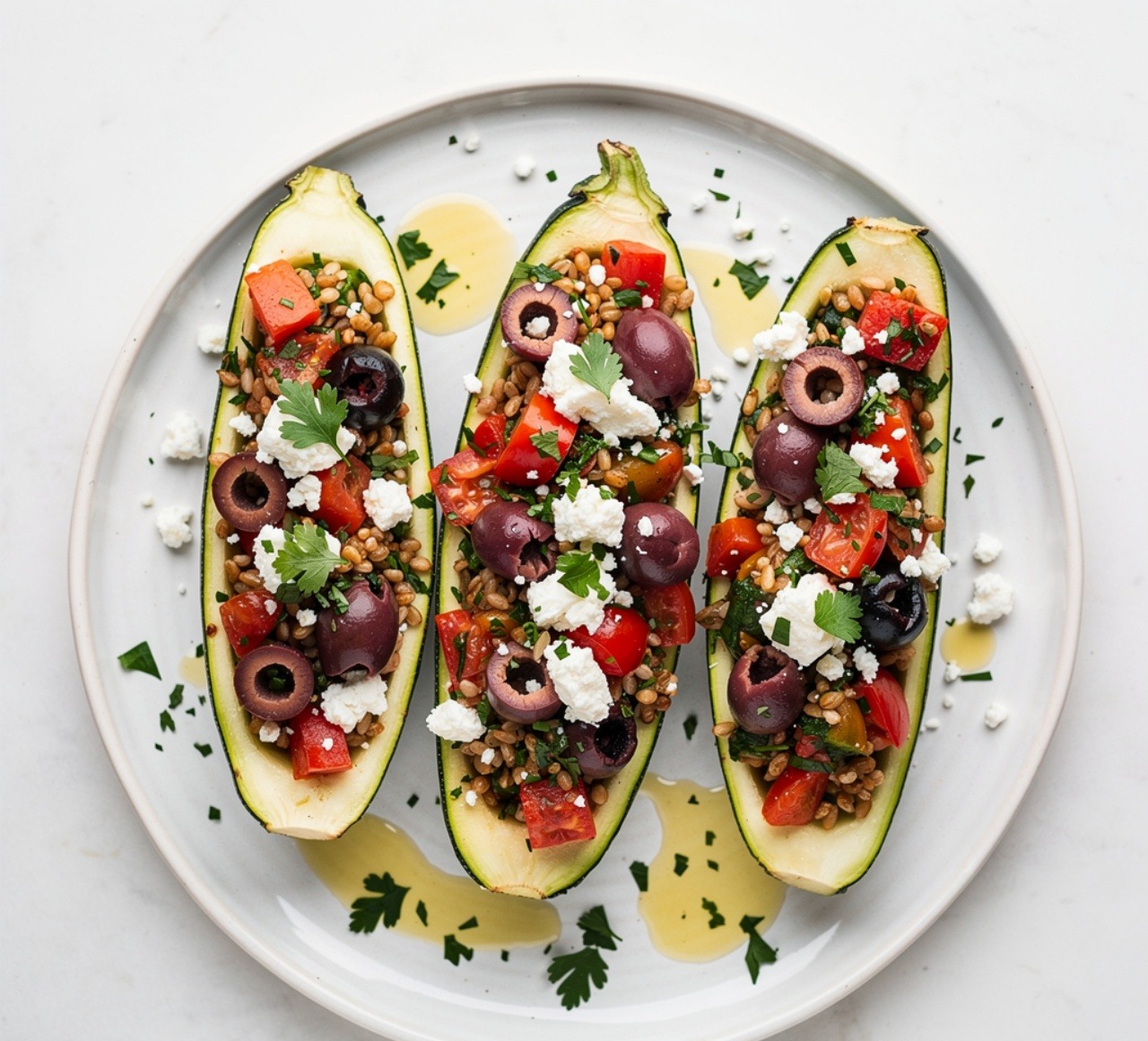 12 Irresistible Zucchini Recipes That'll Make You Actually Look Forward to Eating Your Vegetables 7 Mediterranean Stuffed Zucchini Boats