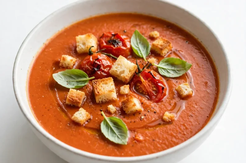 The Richest Roasted Tomato Soup That Tastes Like It Simmered All Day 3 Silky Roasted Tomato Soup